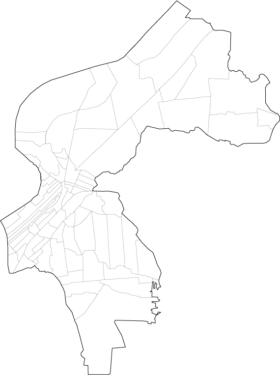 大阪府守口市の白地図 町名入りの詳細な白地図 マップフリー08 難しくない フォトショップ
